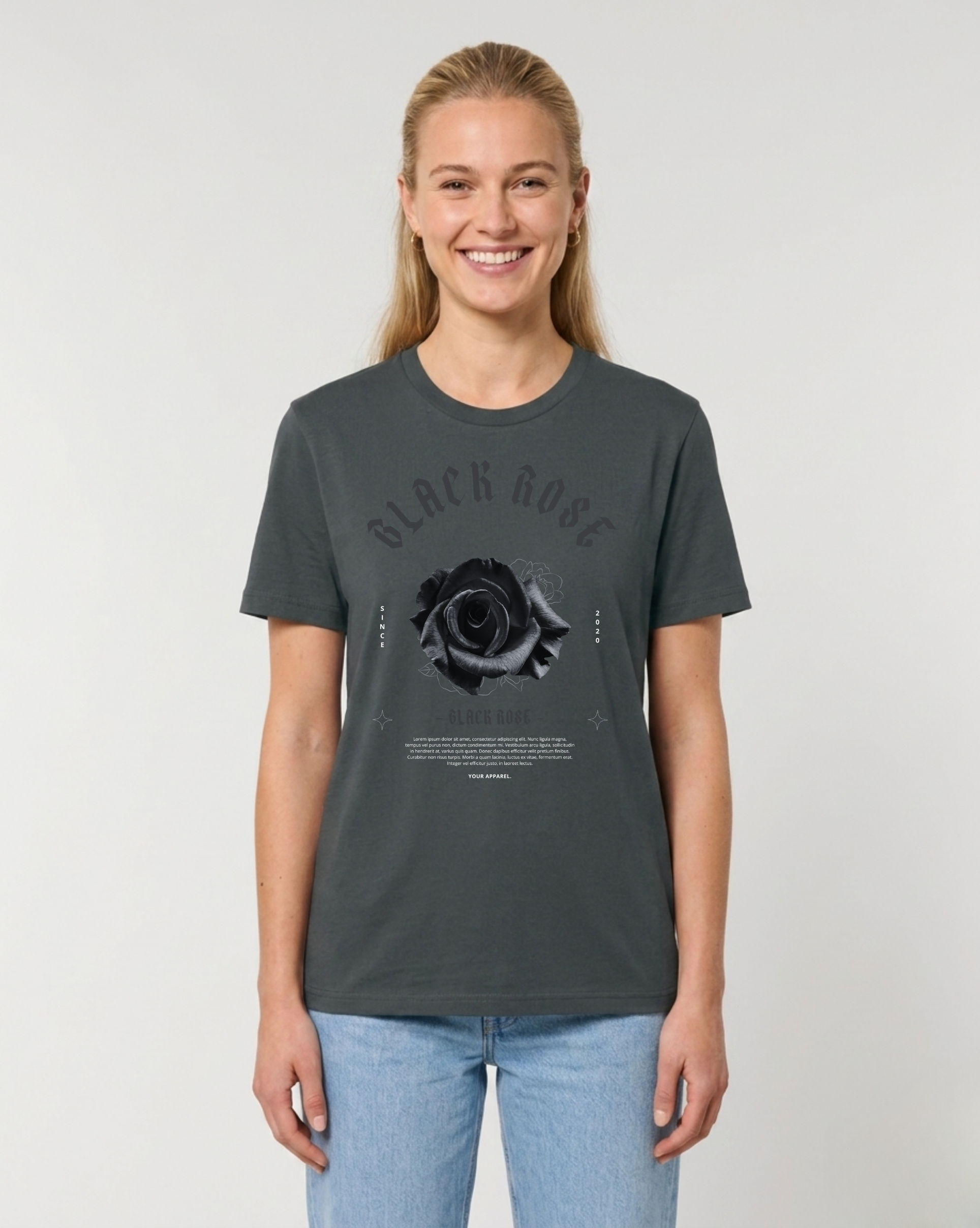 T-SHIRT | BLACK ROSE District - OER