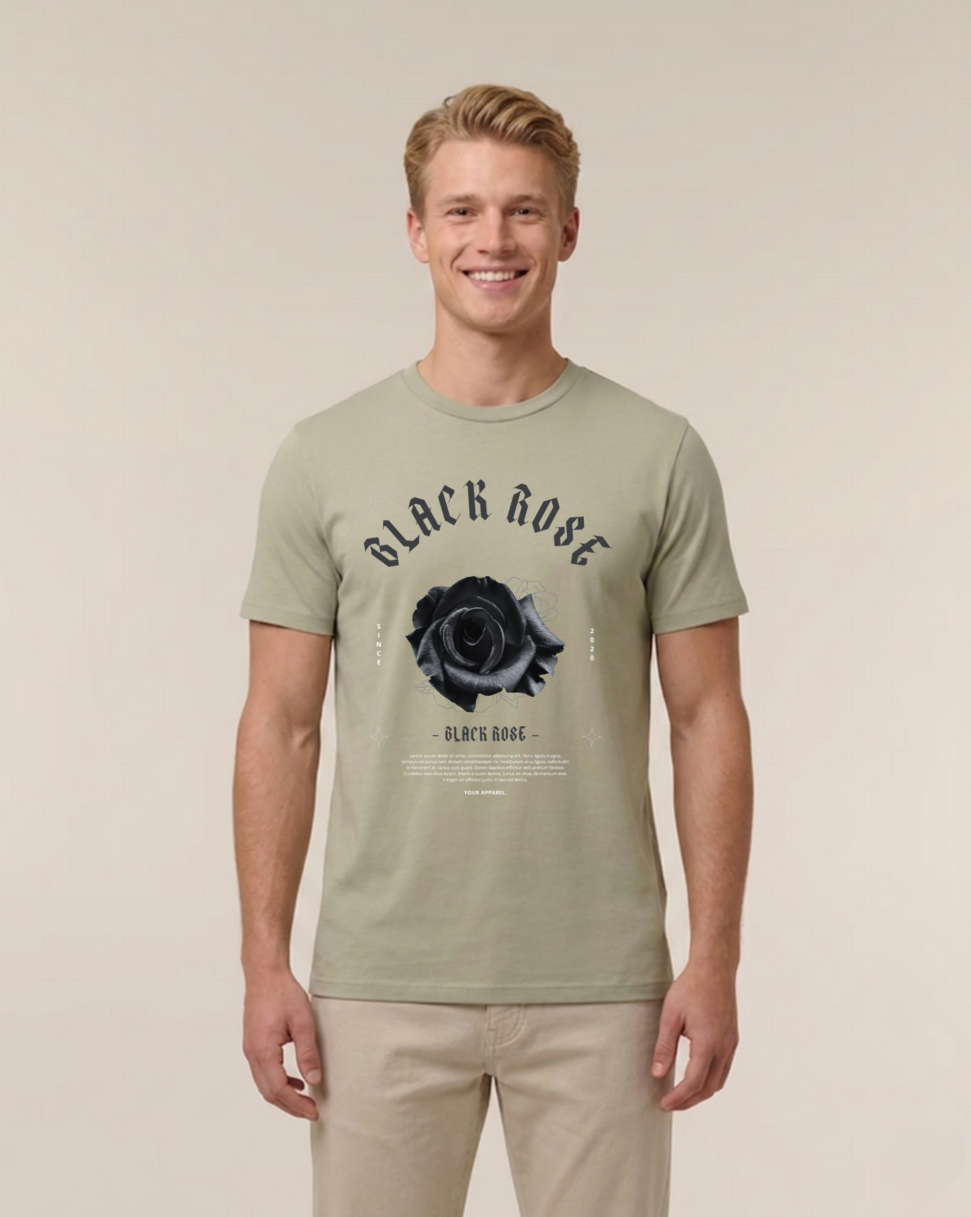 T-SHIRT | BLACK ROSE District - OER