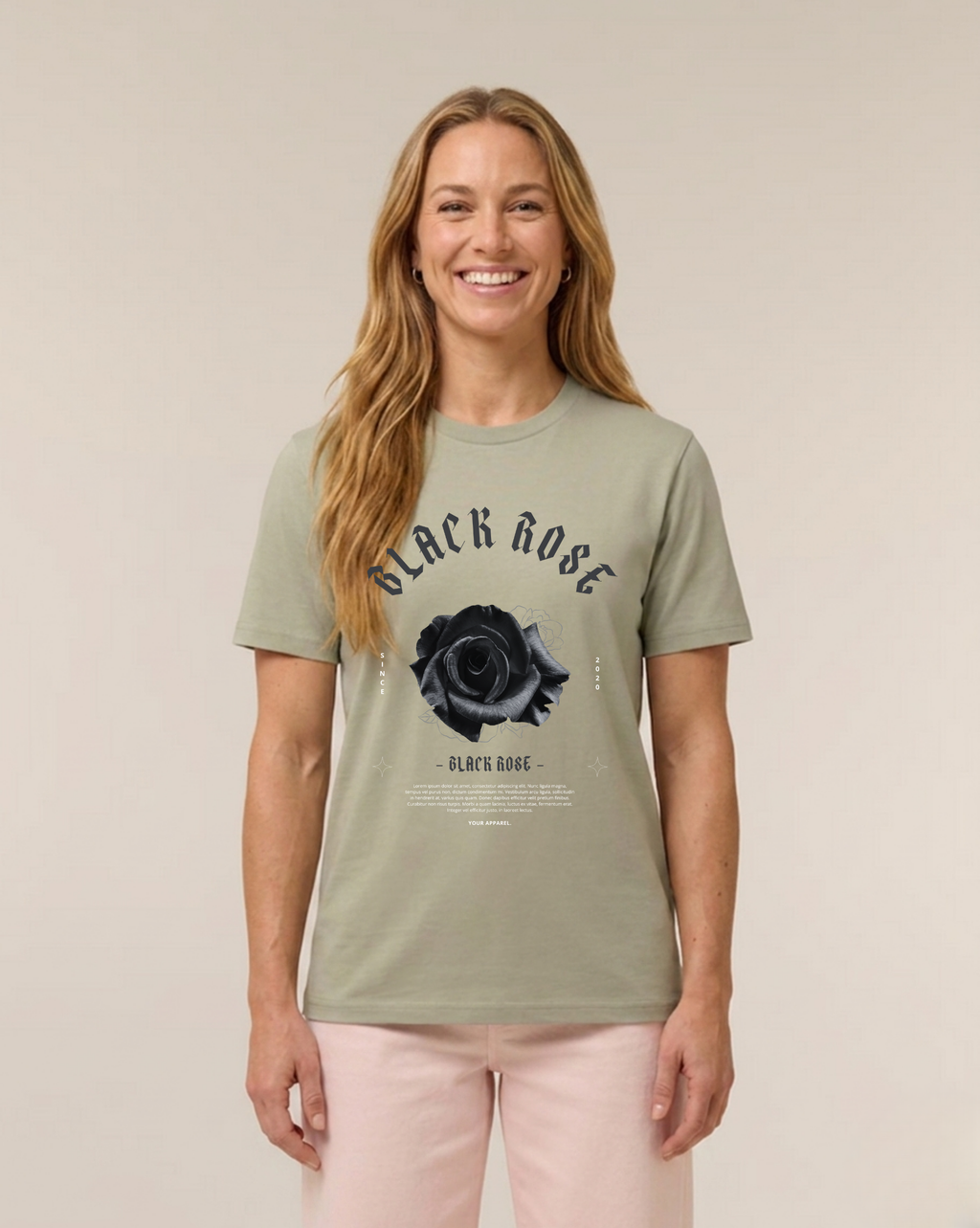 T-SHIRT | BLACK ROSE District - OER
