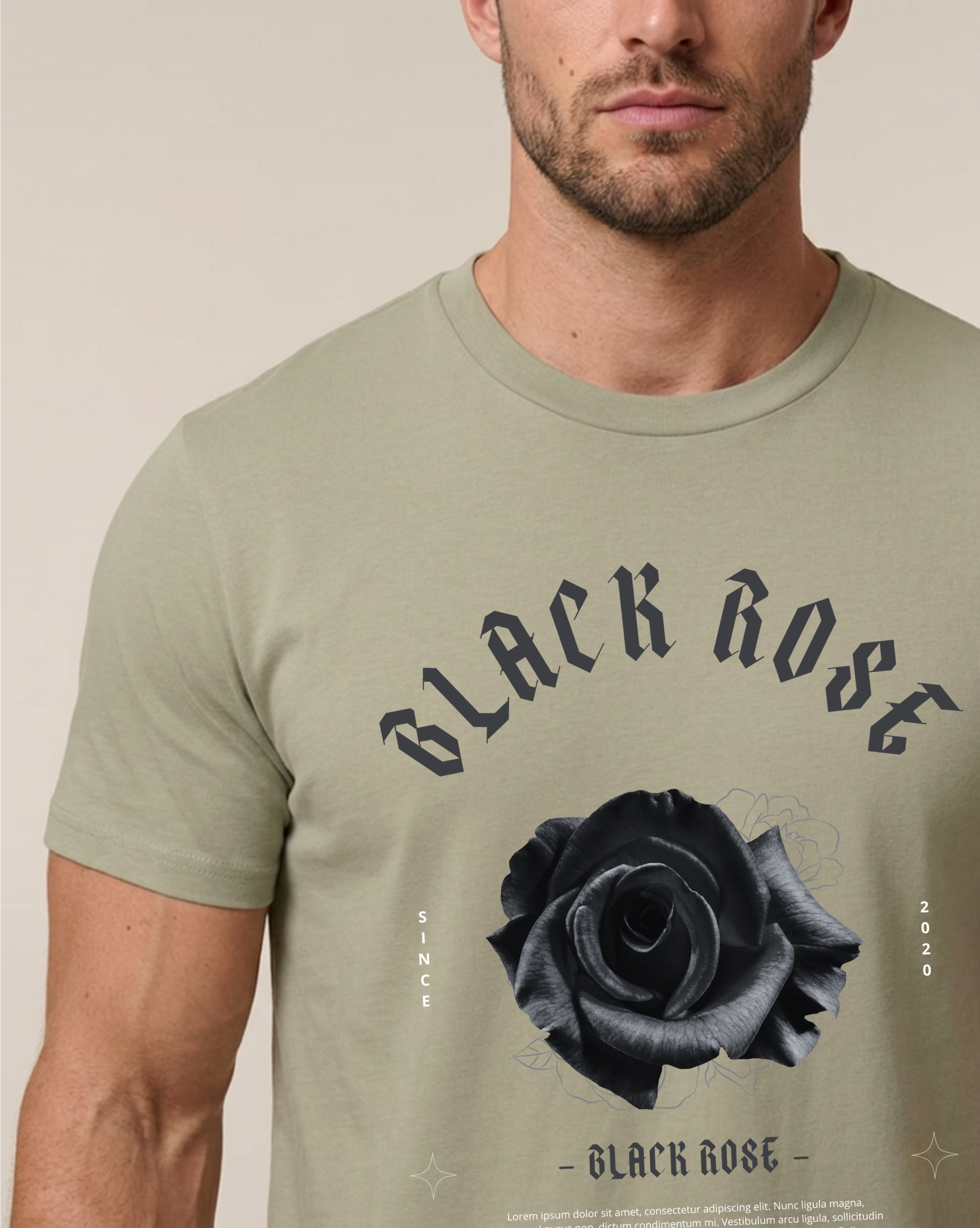 T-SHIRT | BLACK ROSE District - OER