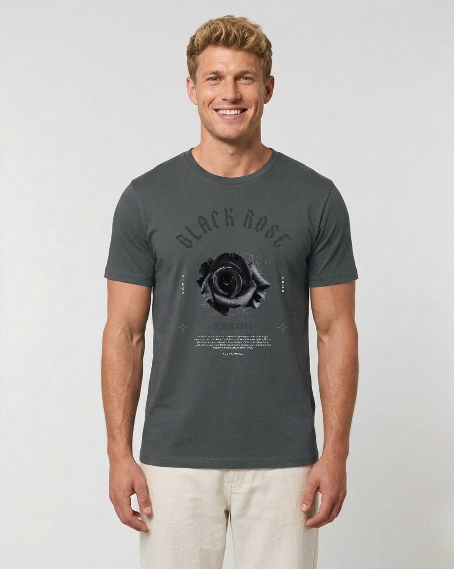 T-SHIRT | BLACK ROSE District - OER